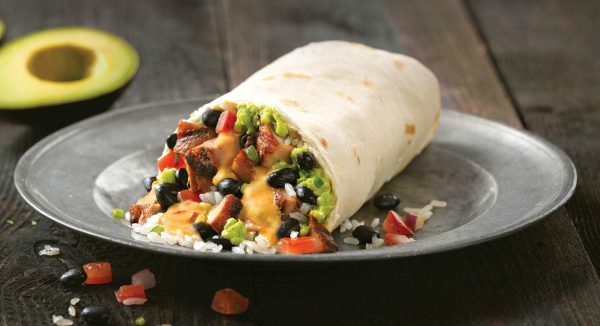 chicken burrito from QDOBA